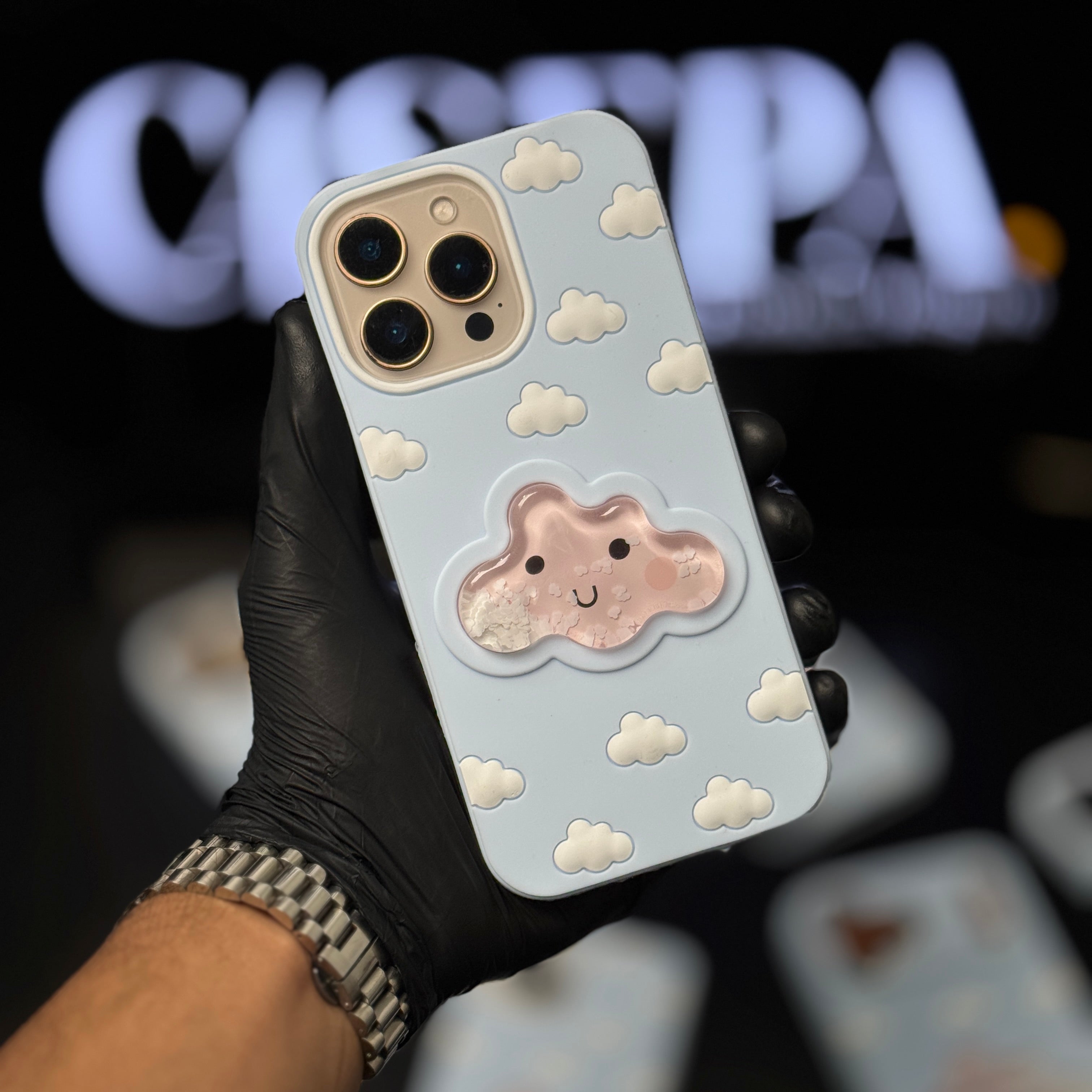 Aqua Floating Adorable 3D Cloud Case (New Arrival)