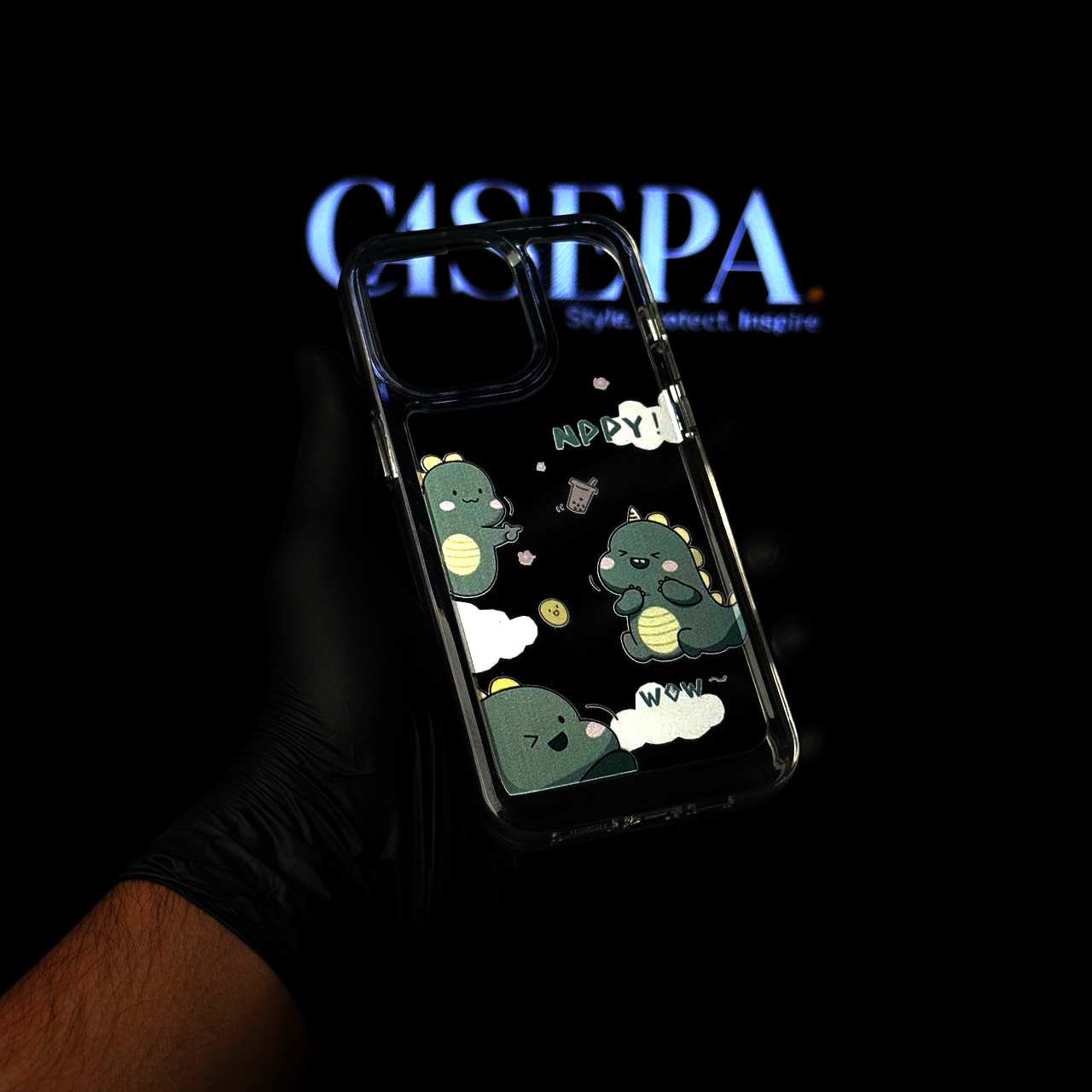 Little Dino Clear Acrylic Case