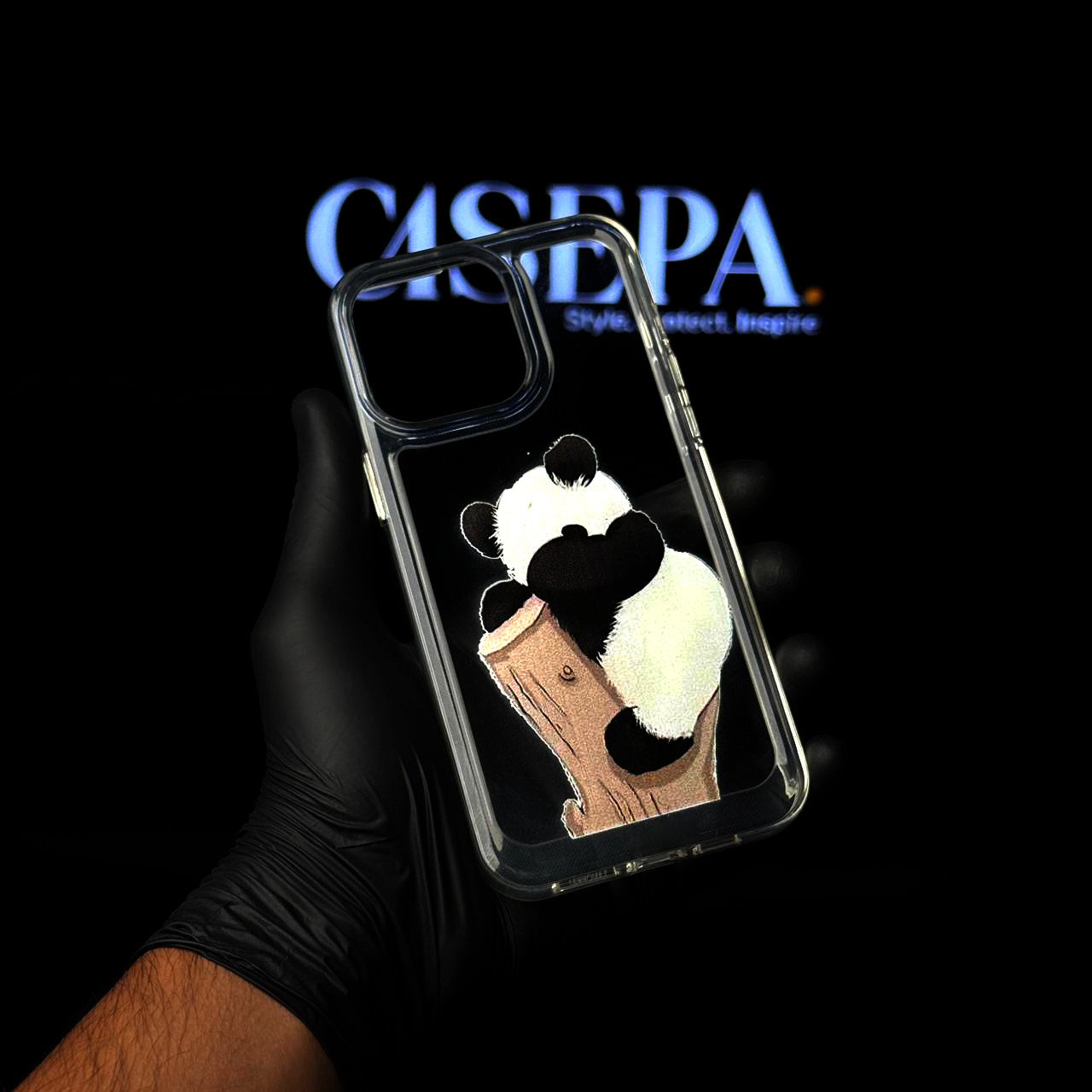 Sleeping Panda Clear Acrylic Case