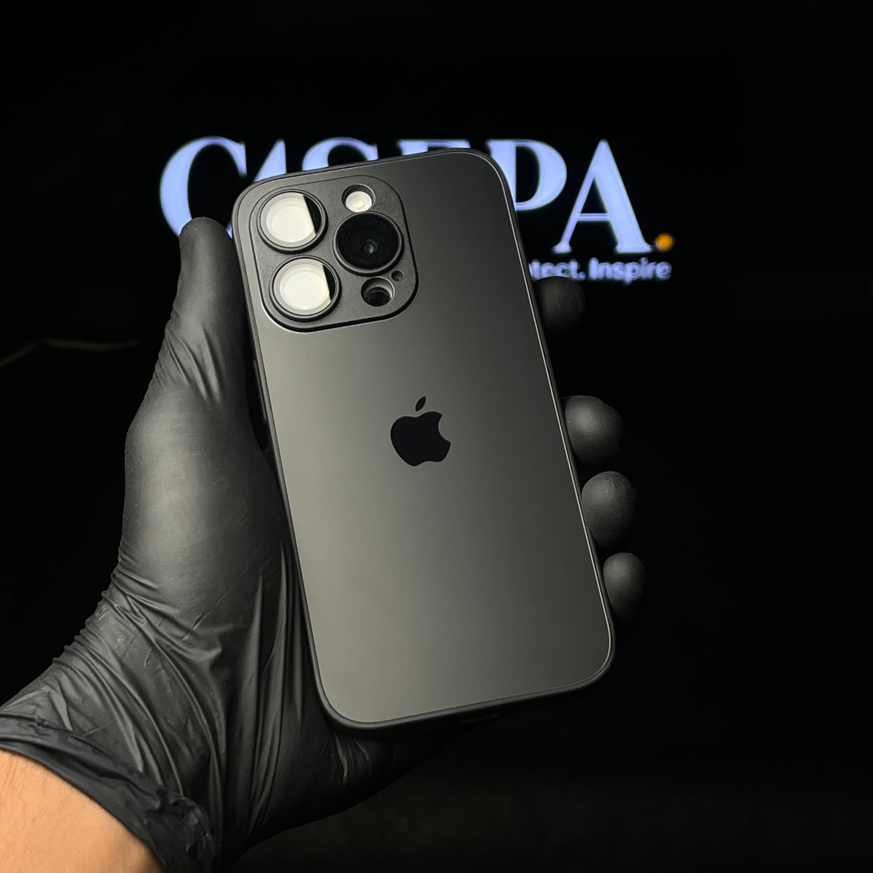 Black Titanium AG Premium Glass Case
