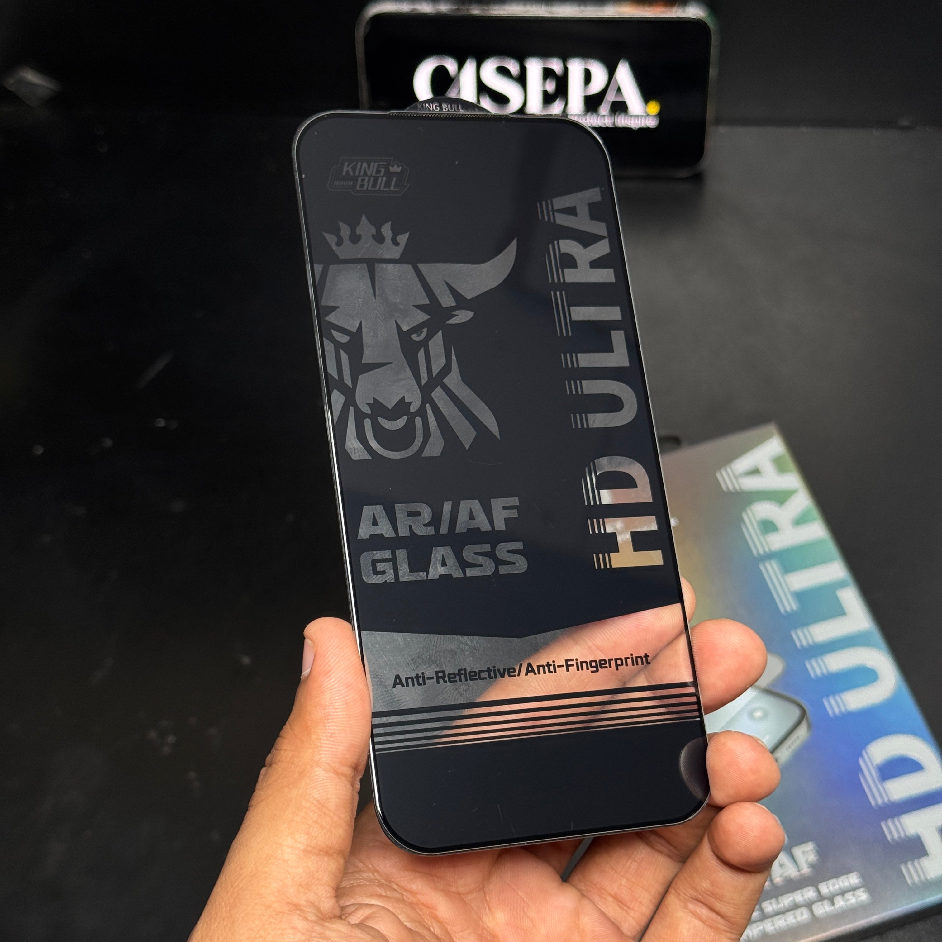 King Bull AR/AF Tempered Glass Screen Protector Premium Quality