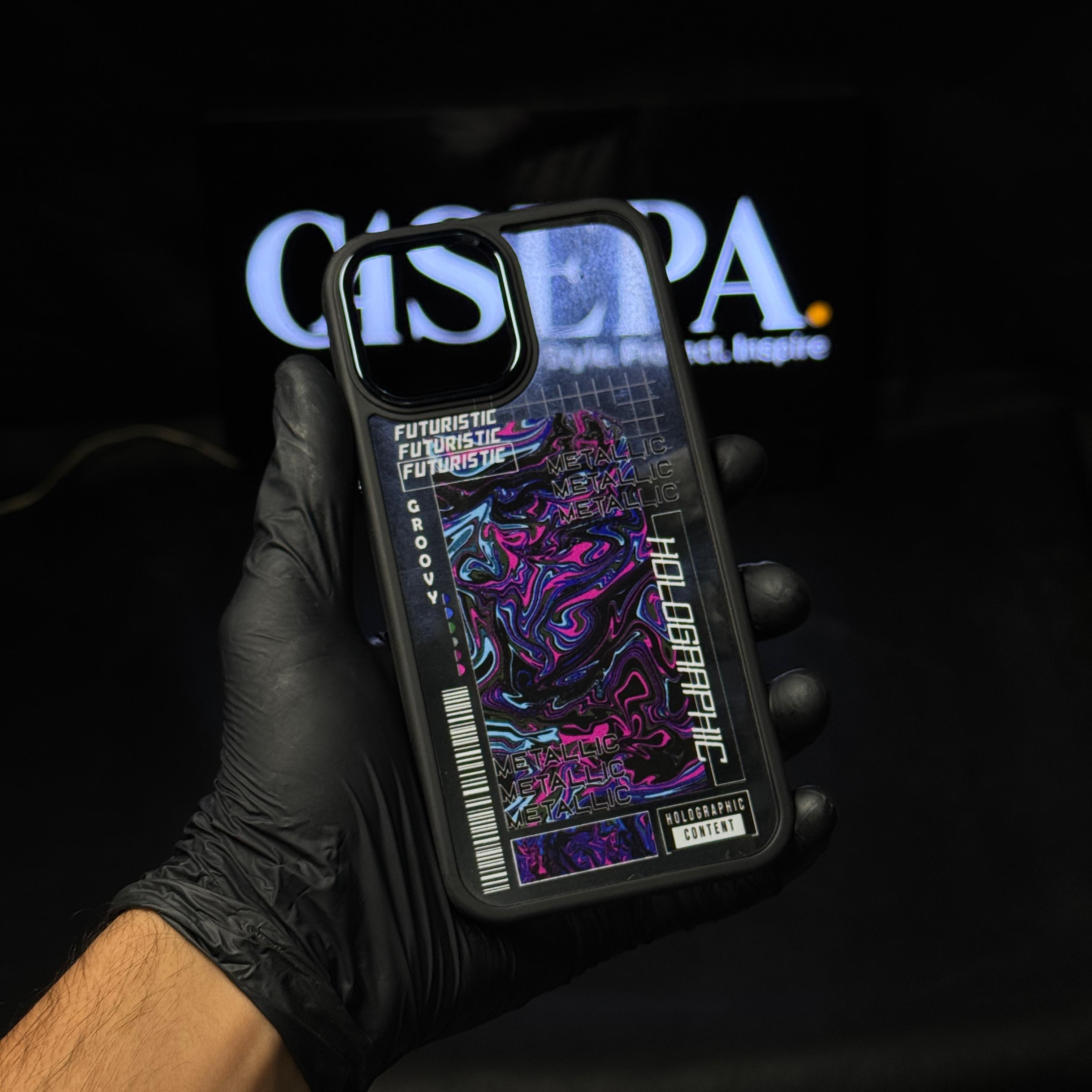 Futuristic Black Border Case